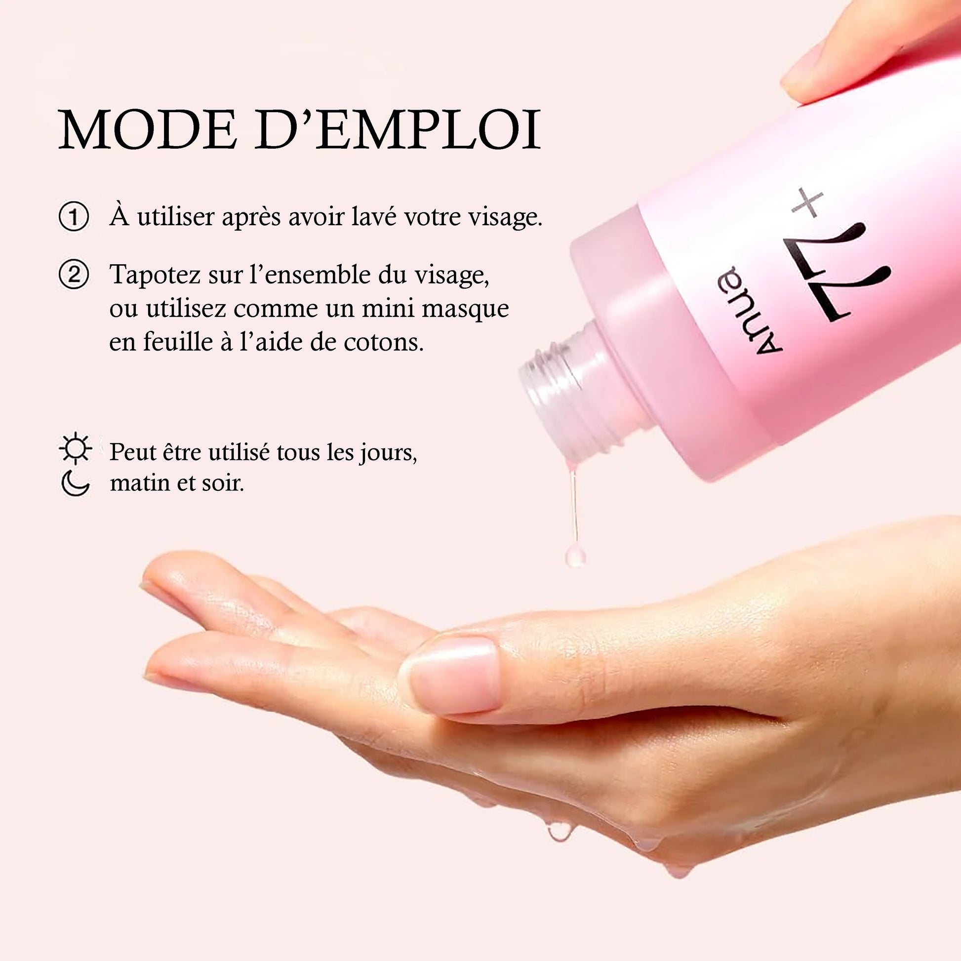 Anua - Tonique-essence hydratant à la pêche 77 % et Niacinamide