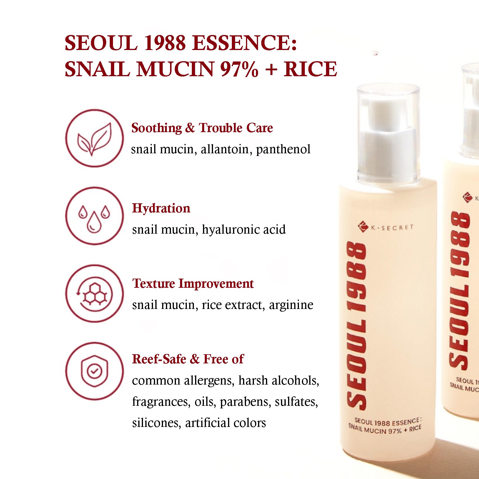 mucine d’escargot filtrée