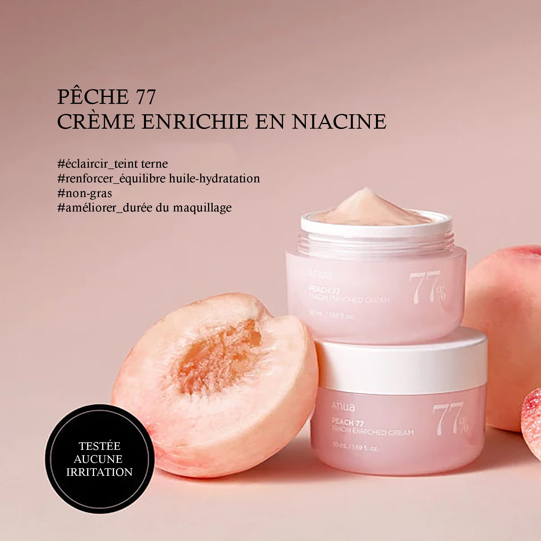 Anua - Peach 77% Niacin Enriched Cream