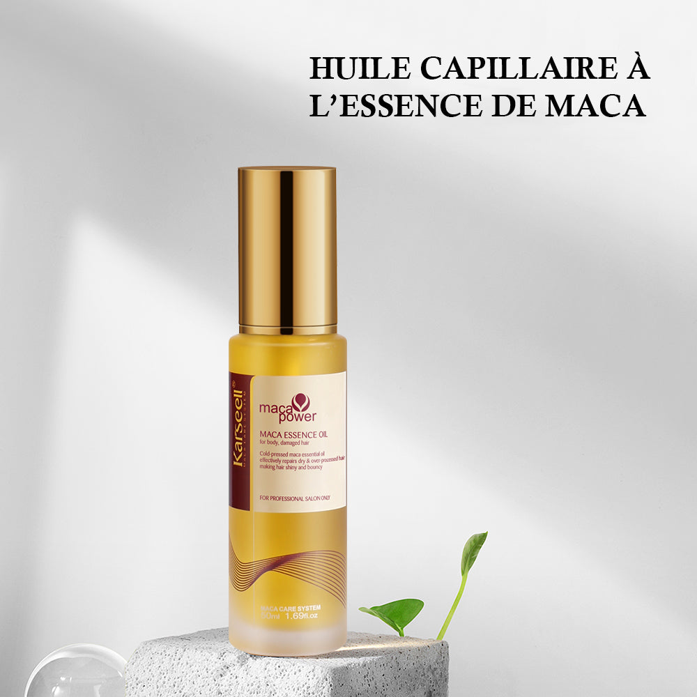Huile capillaire réparatrice à l’argan marocain Karseell – Nutrition et brillance intense