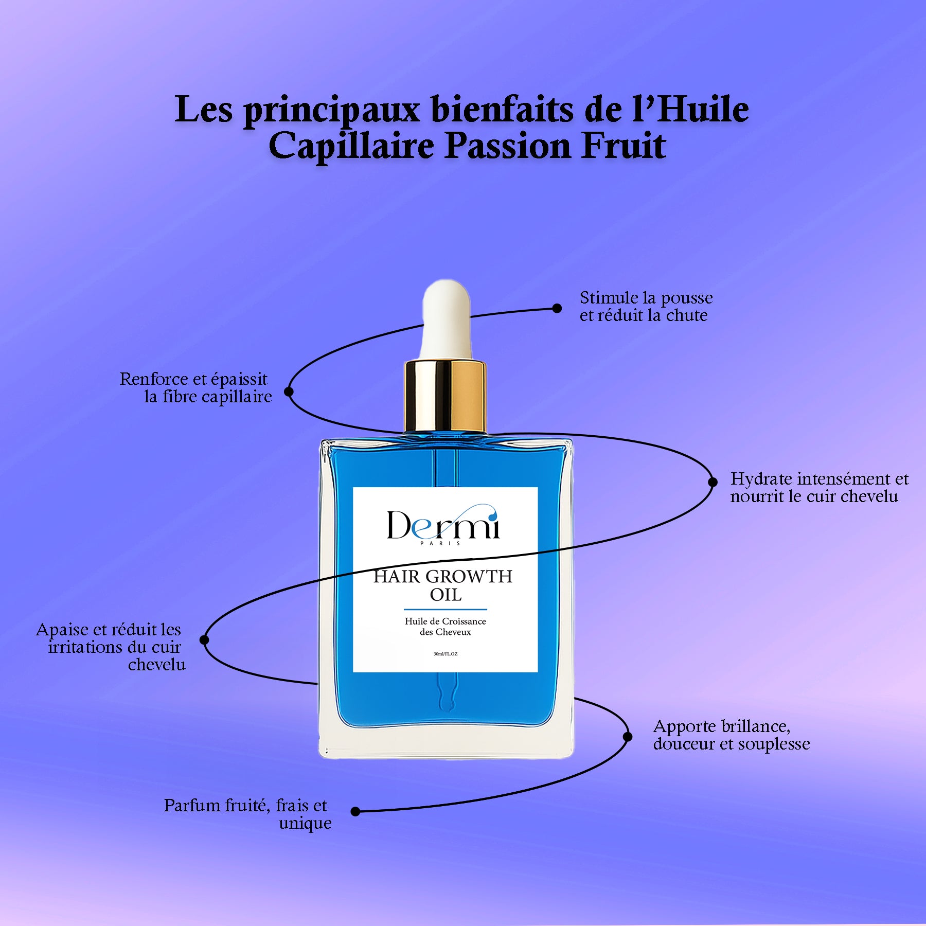 DERMI BLUEBERRY HAIR OIL