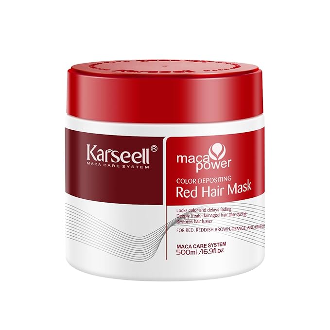 Masque capillaire colorant rouge Karseell – Soin nourrissant et raviveur d’éclat
