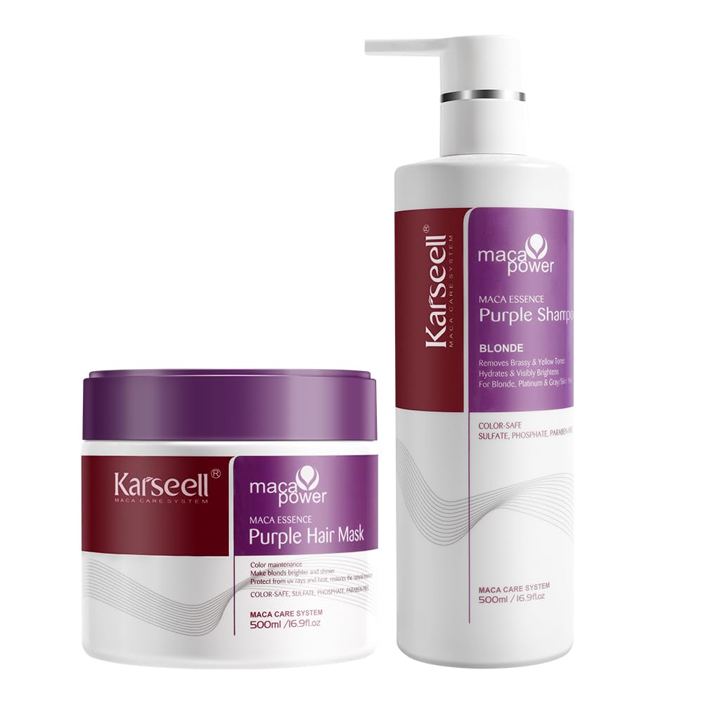 Set Shampoing Viole + masque violet Karseell