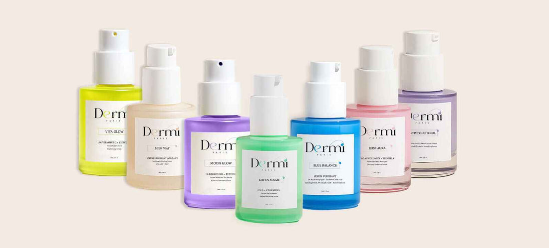 Dermi soin de la peau avec textures légères et formules minimalistes