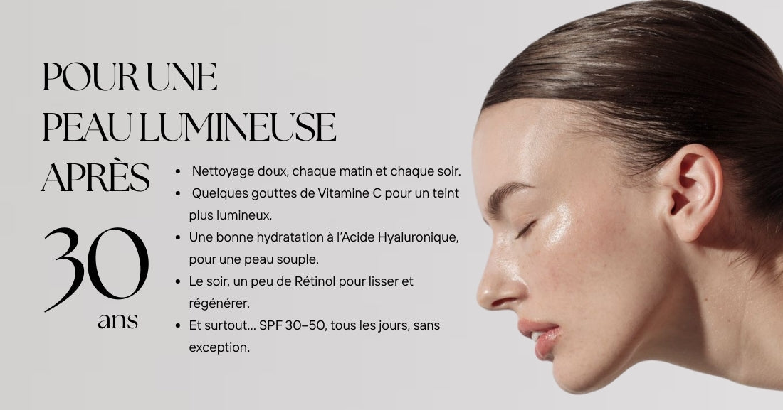 Gestes essentiels anti-âge pour peau lumineuse après 30 ans
