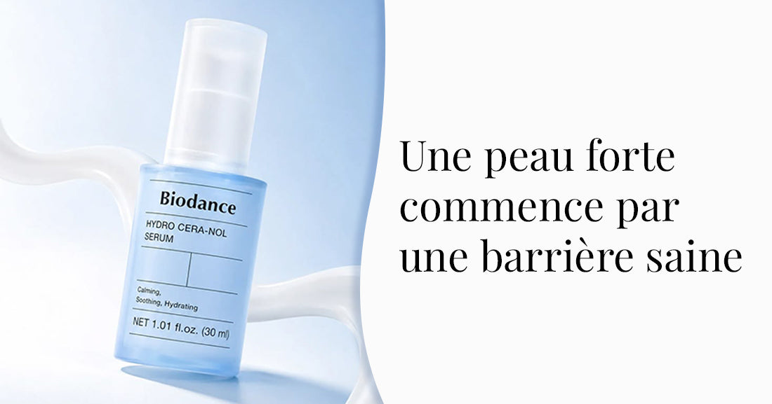 Femme appliquant un sérum au collagène pour améliorer la fermeté de la peau.