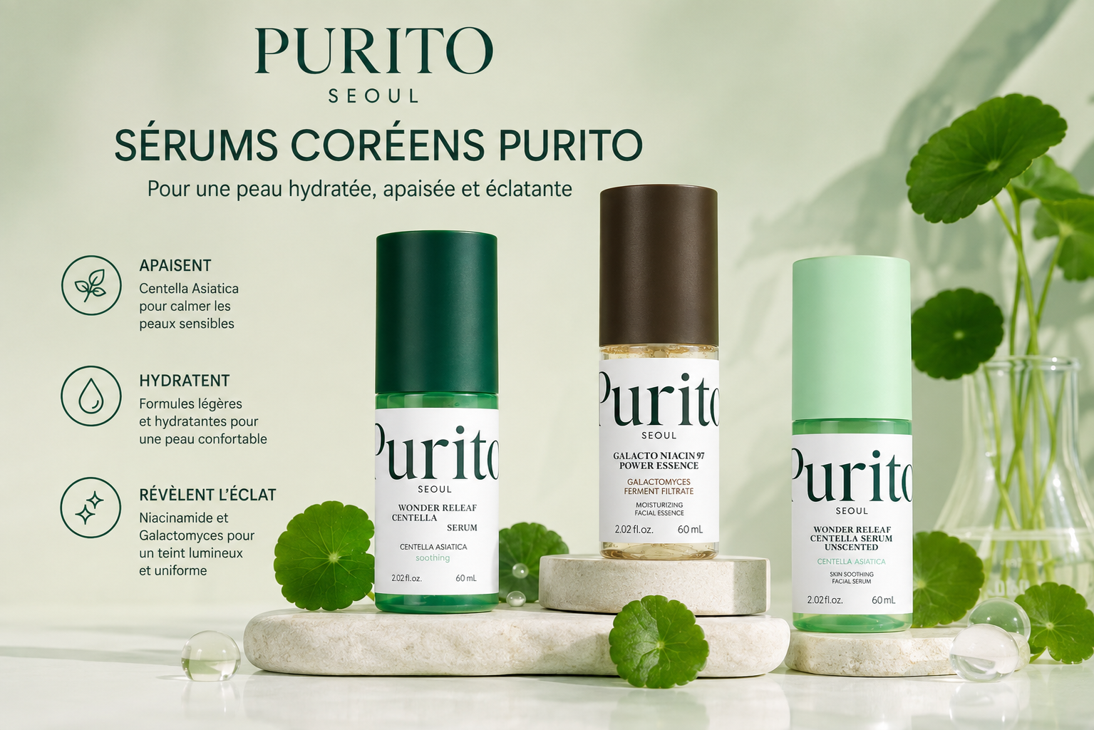 Sérums Coréens PURITO 
