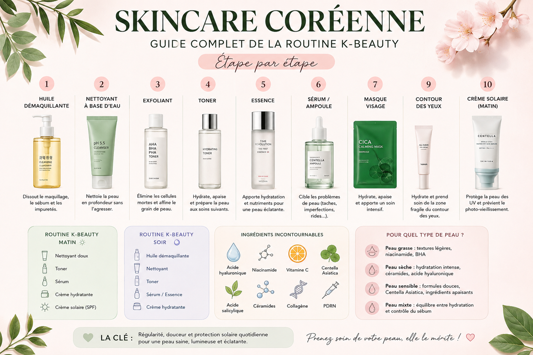 Guide complet de la skincare coréenne et routine K-Beauty