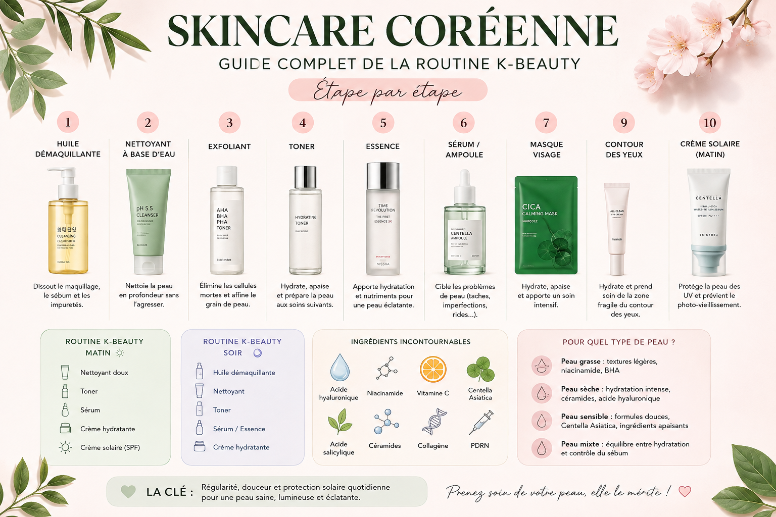 Guide complet de la skincare coréenne et routine K-Beauty