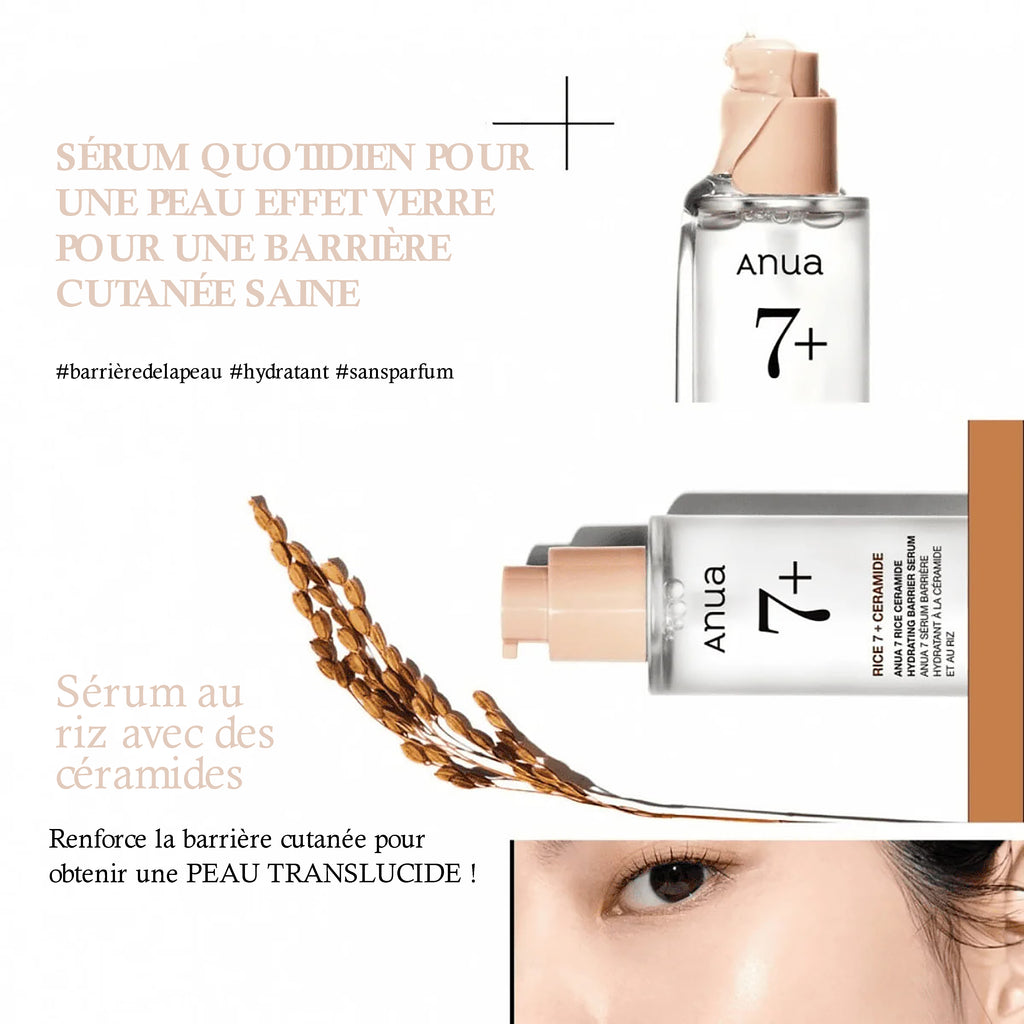 Anua - Rice 7+ Ceramide Sérum Hydratant Barrière