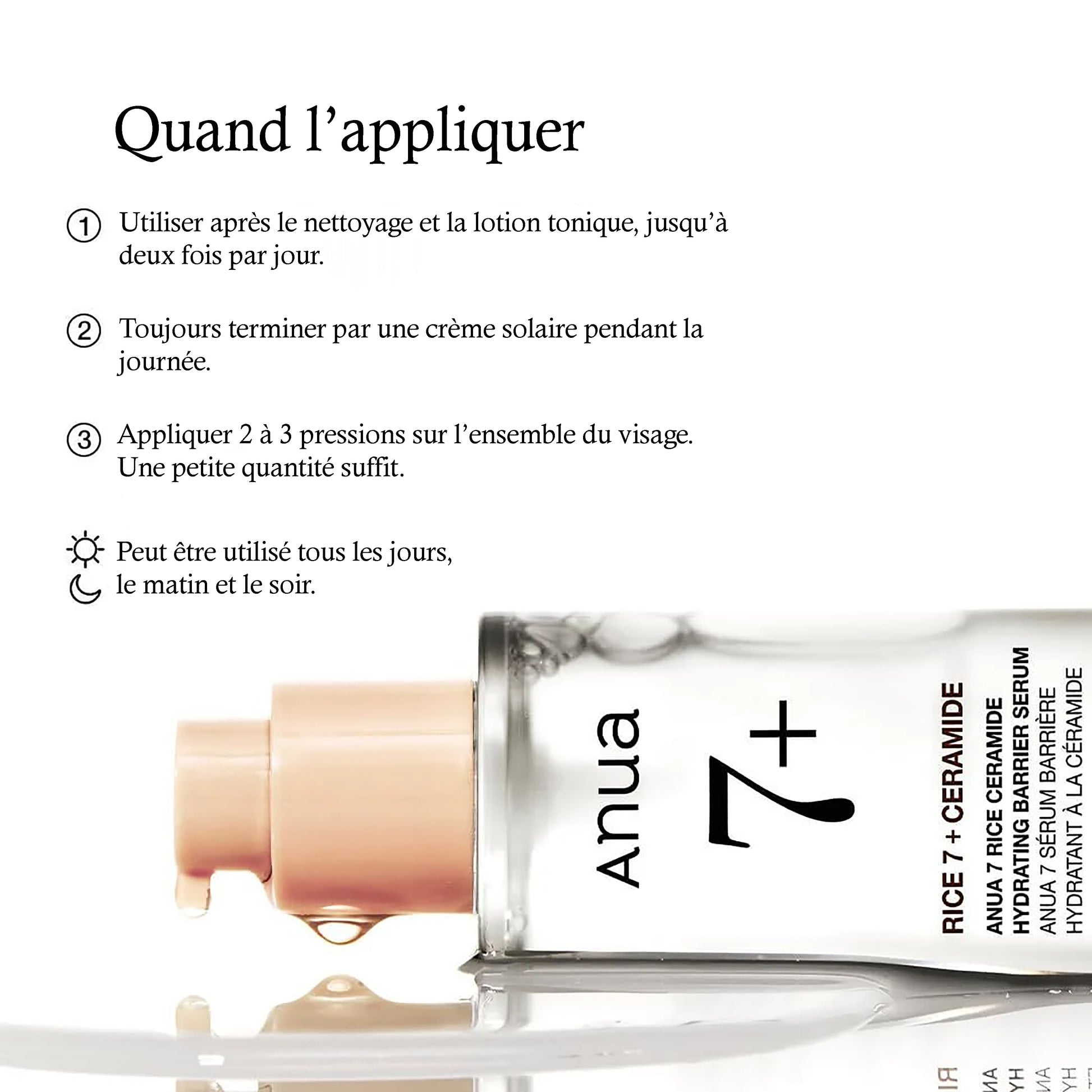 Anua - Rice 7+ Ceramide Sérum Hydratant Barrière