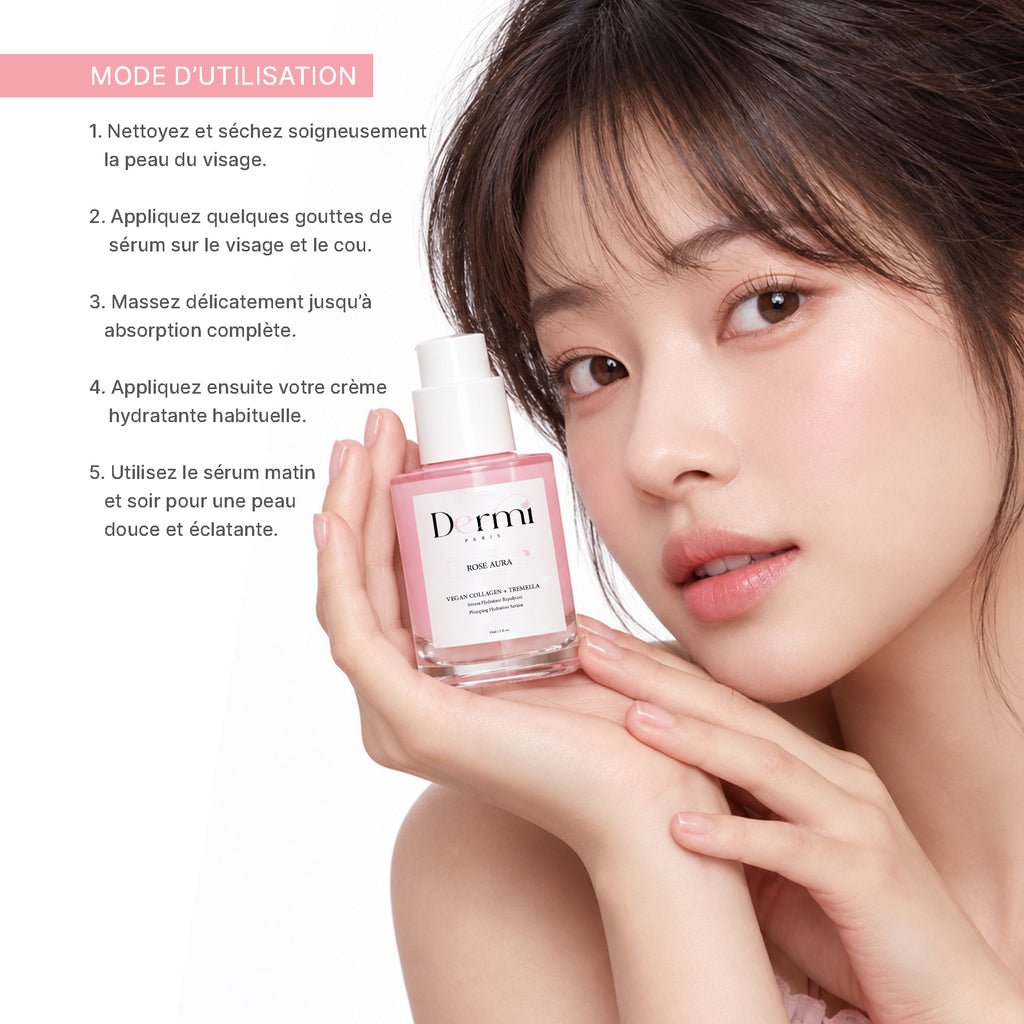 Sérum collagène et eau de rose