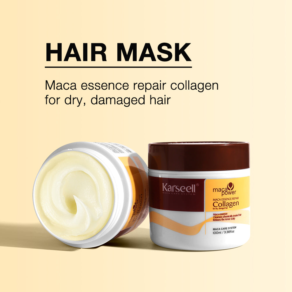 Coffret Voyage Shampooing + Après-Shampooing + Masque au Collagène