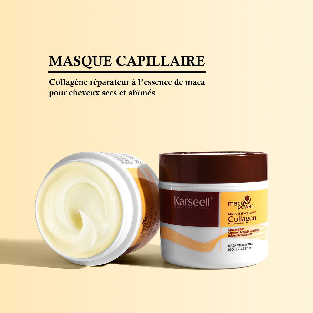 Coffret Voyage Shampooing + Après-Shampooing + Masque au Collagène