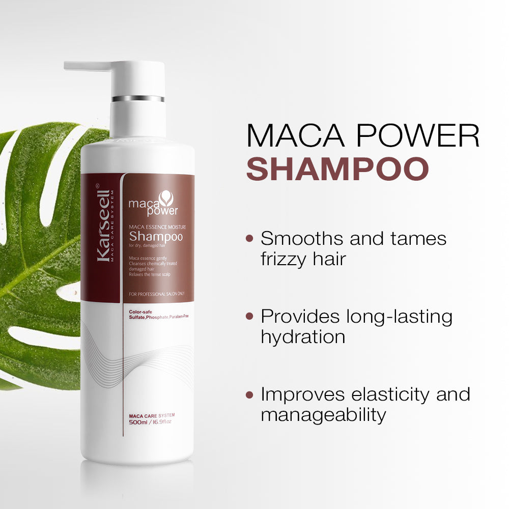 Shampoing Réparateur Intense à l'Huile d'Argan Karseell pour Cheveux Abîmés