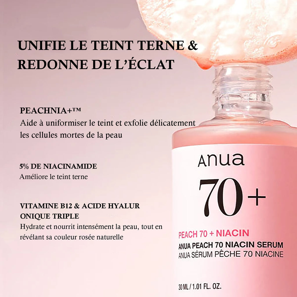 Sérum Éclat à la Pêche 70% Niacinamide Anua
