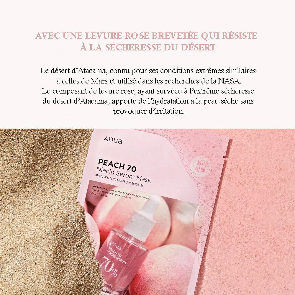 Masque Sérum Éclat au Pêche 70% Anua