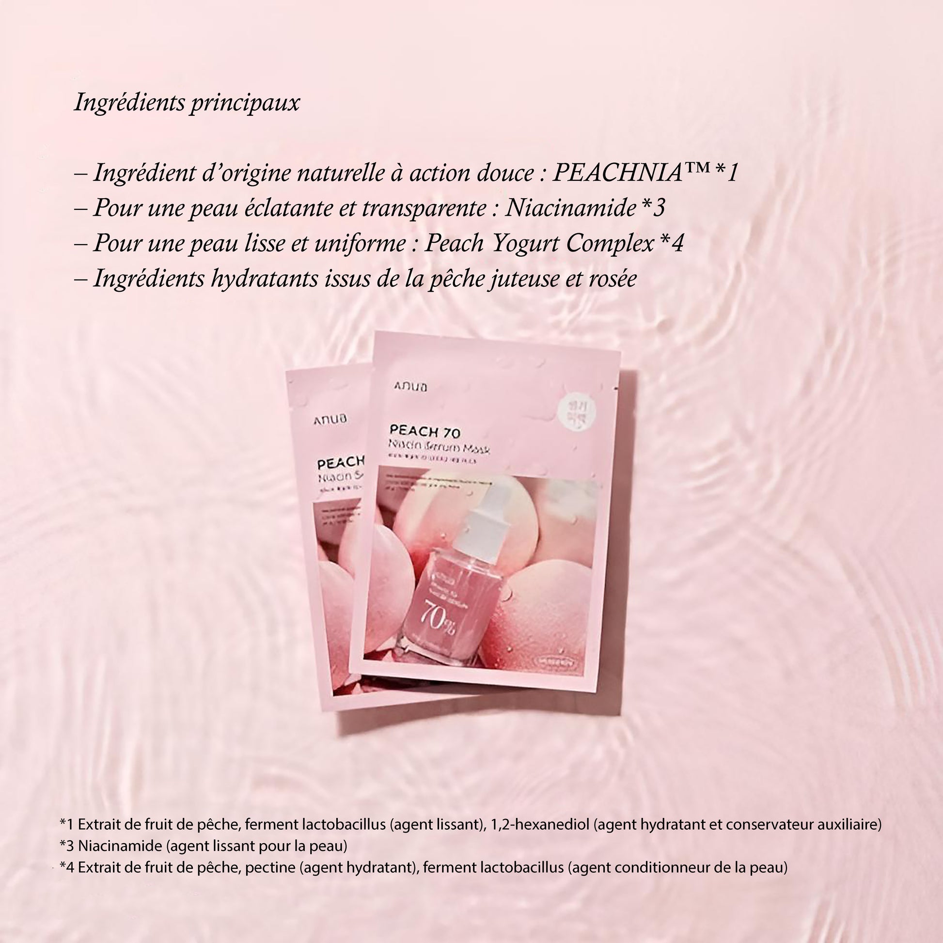 Masque Sérum Éclat au Pêche 70% Anua