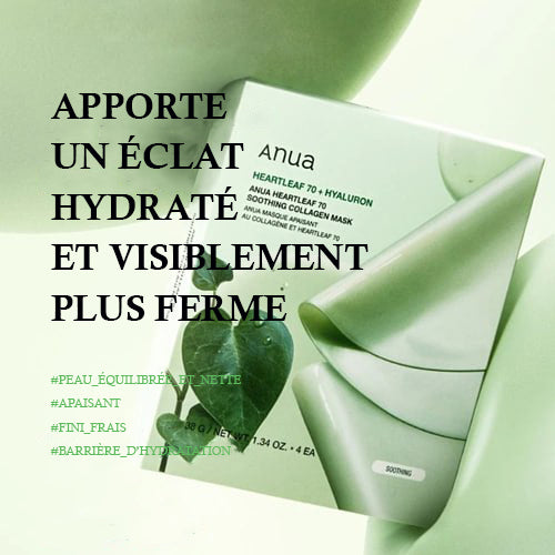 Anua Masque Collagène Apaisant Heartleaf 70 + Hyaluron