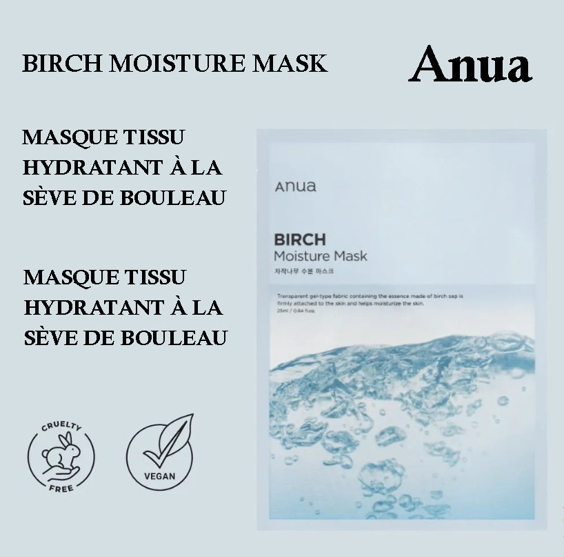 Anua Masque Hydratant au Bouleau
