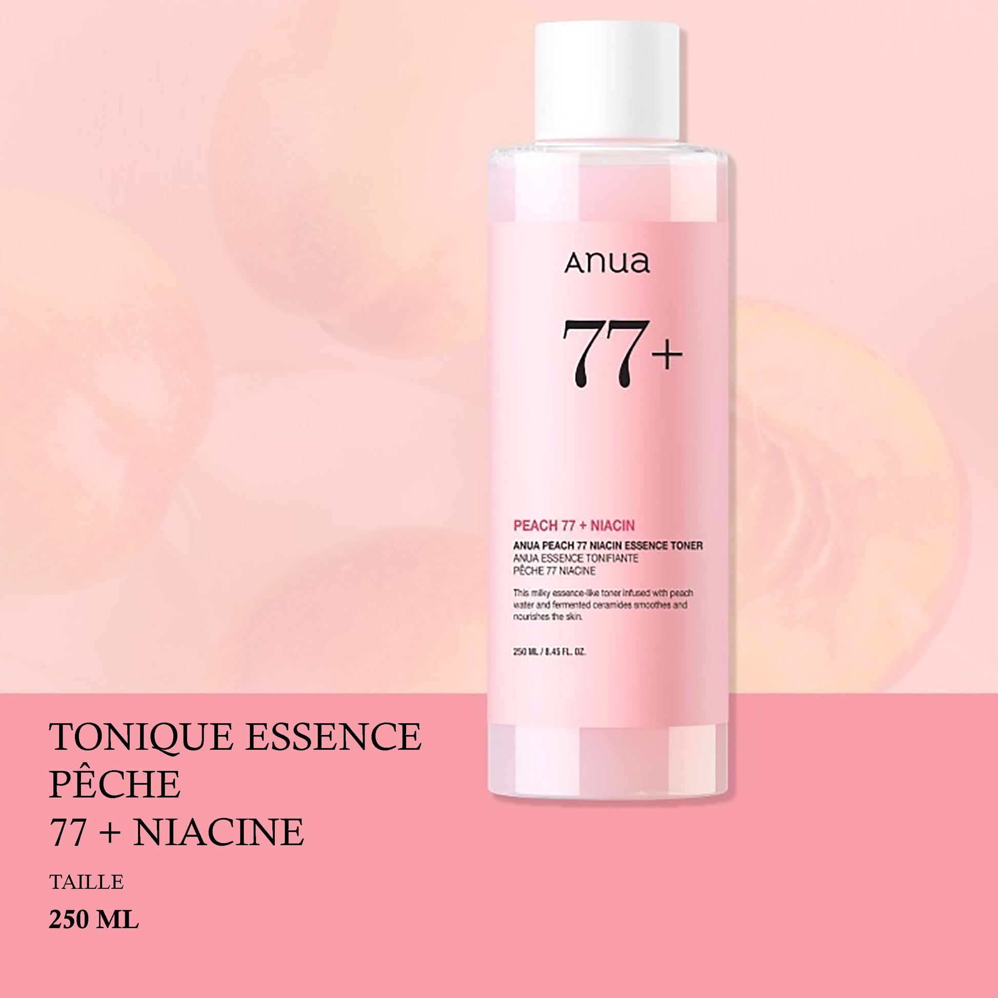 Anua - Tonique-essence hydratant à la pêche 77 % et Niacinamide
