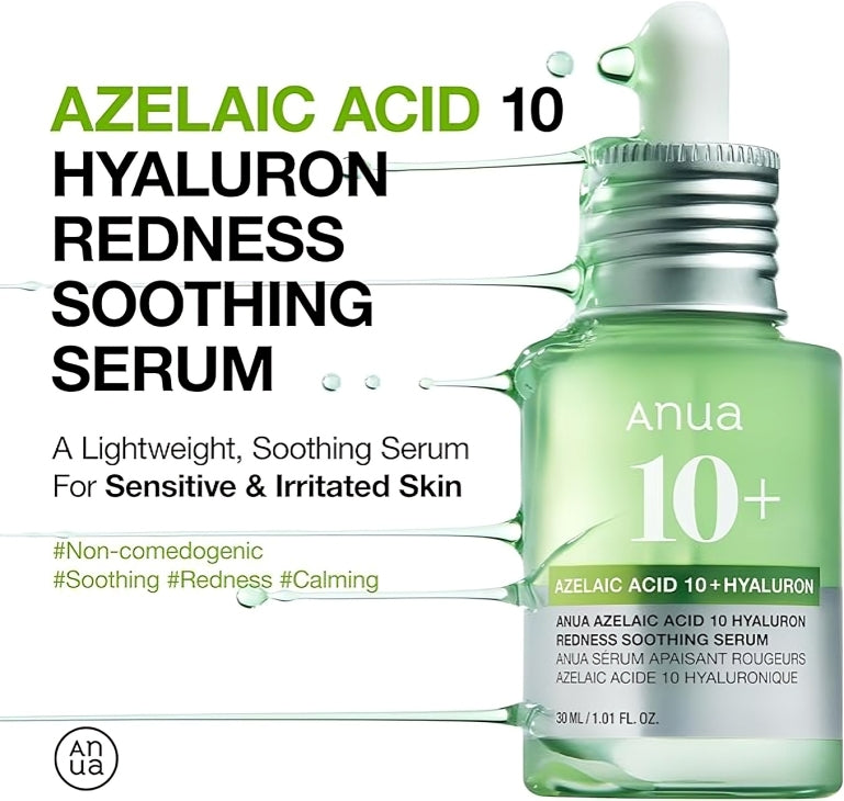Sérum Appaisant Rougeurs Azelaic Acide 10 Hyaluronique