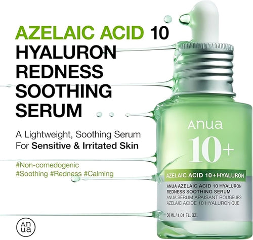 Sérum Appaisant Rougeurs Azelaic Acide 10 Hyaluronique