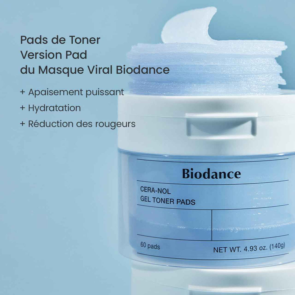 BIODANCE-Cera-Nol-Gel-Toner-Pads 60 Pads