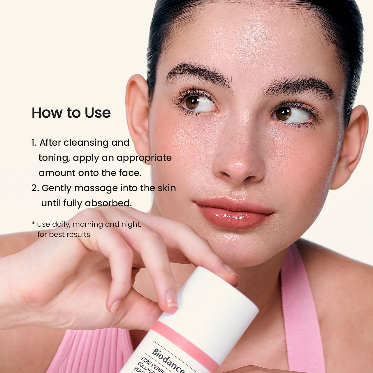 Crème Hydratante Raffermissante au Collagène et Peptides