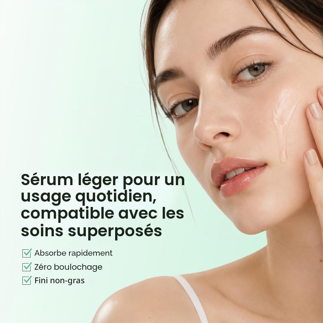 Green bottle skincare product graphic
