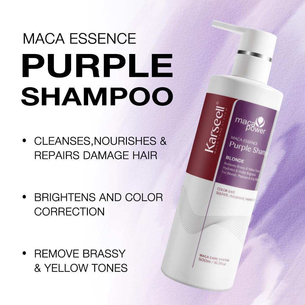 Set Shampoing Viole + masque violet Karseell