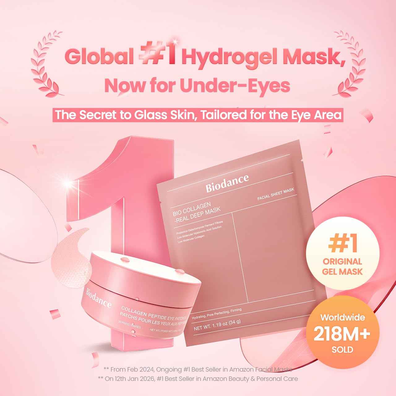 BIODANCE Collagen Peptide Eye Patches 60 Patches