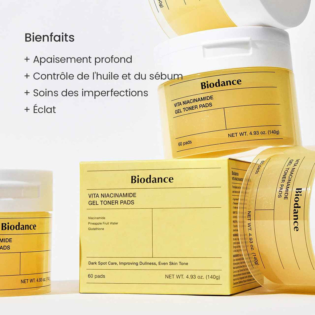 BIODANCE Vita Niacinamide Gel Toner Pads 60 Pads