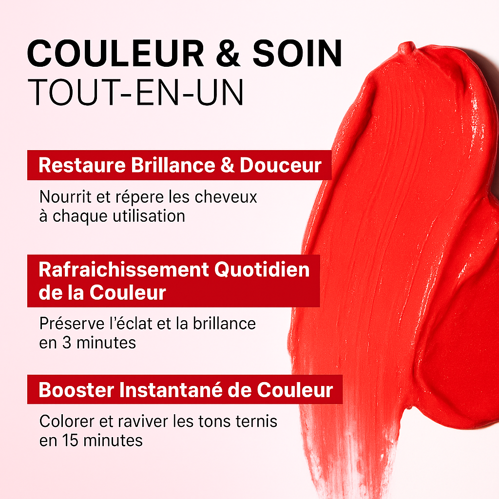 Masque colorant rouge cheveux Karseell nourrissant